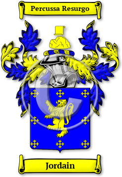 Jordain Family Crest Download (JPG) Legacy Series - 300 DPI