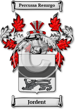 Jordent Family Crest Download (jpg) Legacy Series - 150 DPI