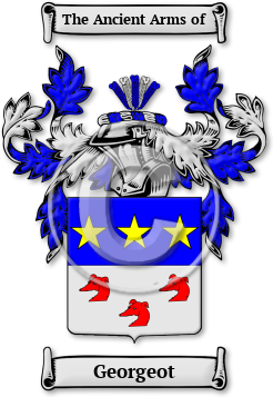 Georgeot Family Crest Download (jpg) Legacy Series - 150 DPI