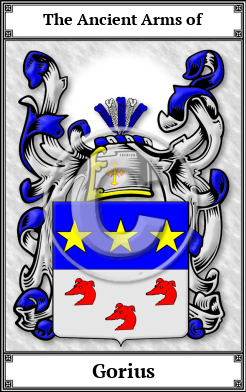 Gorius Family Crest Download (JPG)  Book Plated - 150 DPI