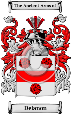 Delanon Family Crest/Coat of Arms