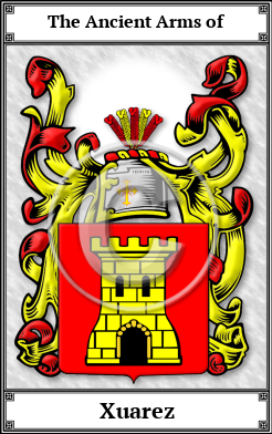 Xuarez Family Crest Download (JPG)  Book Plated - 150 DPI