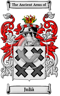 Julià Family Crest Download (JPG) Heritage Series - 600 DPI