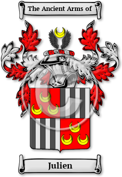 Julien Family Crest Download (jpg) Legacy Series - 150 DPI
