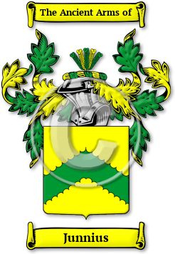 Junnius Family Crest Download (jpg) Legacy Series - 150 DPI