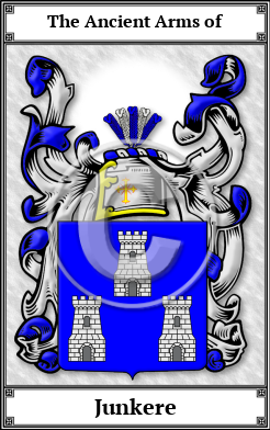 Junkere Family Crest Download (JPG) Book Plated - 600 DPI