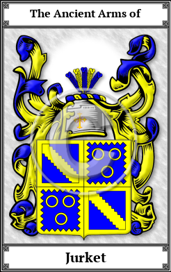 Jurket Family Crest Download (JPG)  Book Plated - 150 DPI
