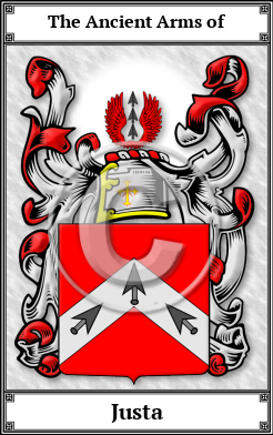 Justa Family Crest Download (JPG)  Book Plated - 150 DPI
