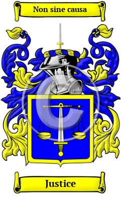 Justice Family Crest Download (JPG) Heritage Series - 600 DPI