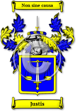 Justis Family Crest Download (jpg) Legacy Series - 150 DPI
