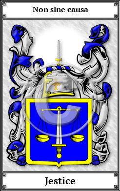 Jestice Family Crest Download (JPG)  Book Plated - 150 DPI