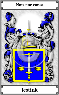 Jestink Family Crest Download (JPG) Book Plated - 600 DPI