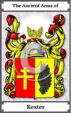 Kester Family Crest Download (JPG)  Book Plated - 150 DPI