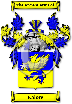Kalore Family Crest Download (JPG) Legacy Series - 600 DPI