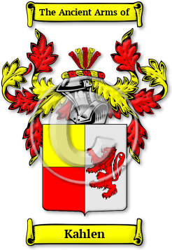 Kahlen Family Crest Download (jpg) Legacy Series - 150 DPI