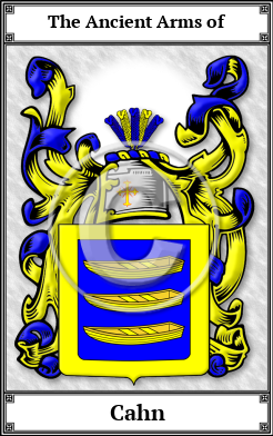 Cahn Family Crest Download (JPG) Book Plated - 600 DPI