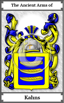 Kahns Family Crest Download (JPG)  Book Plated - 150 DPI