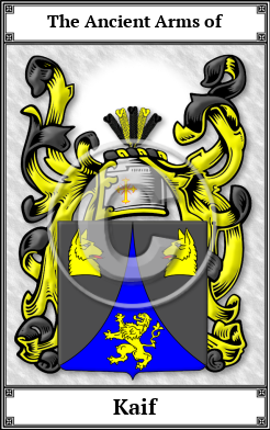 Kaif Family Crest Download (JPG)  Book Plated - 150 DPI