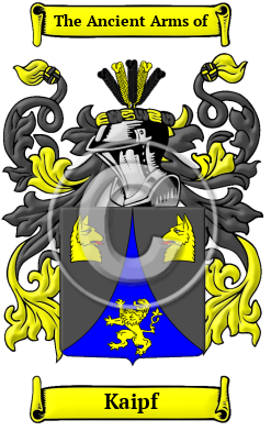 Kaipf Family Crest Download (JPG) Heritage Series - 600 DPI