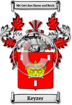 Keyzer Family Crest Download (JPG) Legacy Series - 600 DPI