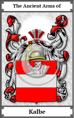 Kalbe Family Crest Download (JPG)  Book Plated - 150 DPI