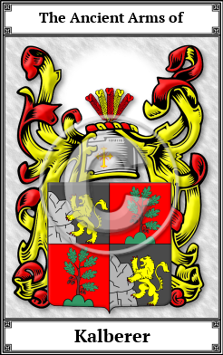 Kalberer Family Crest Download (JPG) Book Plated - 600 DPI