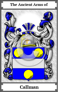 Callman Family Crest Download (JPG)  Book Plated - 150 DPI