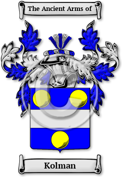 Kolman Family Crest Download (JPG) Legacy Series - 600 DPI