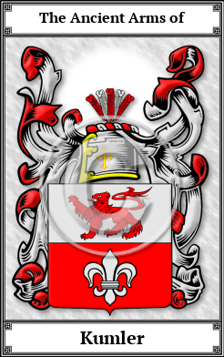 Kumler Family Crest Download (JPG) Book Plated - 600 DPI
