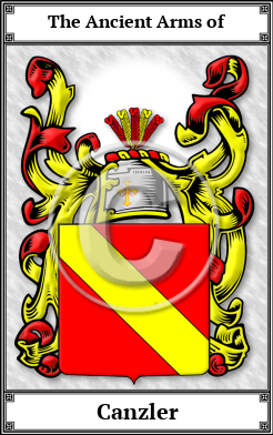 Canzler Family Crest Download (JPG)  Book Plated - 150 DPI