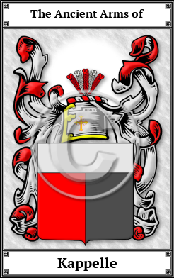 Kappelle Family Crest Download (JPG) Book Plated - 600 DPI
