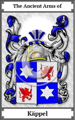 Käppel Family Crest Download (JPG)  Book Plated - 150 DPI
