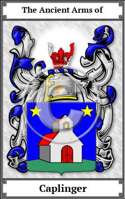 Caplinger Family Crest Download (JPG)  Book Plated - 150 DPI