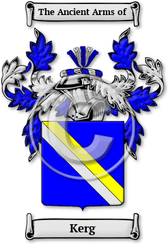 Kerg Family Crest Download (jpg) Legacy Series - 150 DPI