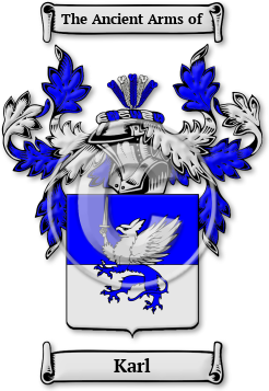 Karl Family Crest Download (jpg) Legacy Series - 150 DPI