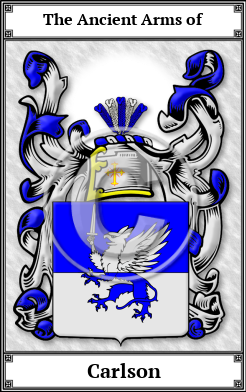 Carlson Family Crest Download (JPG)  Book Plated - 150 DPI