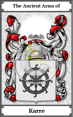 Karre Family Crest Download (JPG)  Book Plated - 150 DPI
