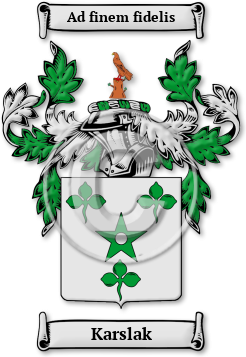 Karslak Family Crest Download (JPG) Legacy Series - 600 DPI