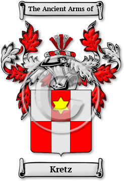 Kretz Family Crest Download (jpg) Legacy Series - 150 DPI