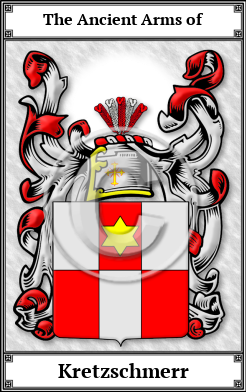 Kretzschmerr Family Crest Download (JPG)  Book Plated - 150 DPI