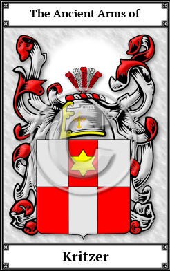 Kritzer Family Crest Download (JPG)  Book Plated - 150 DPI