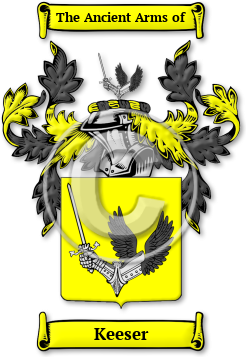 Keeser Family Crest Download (jpg) Legacy Series - 150 DPI