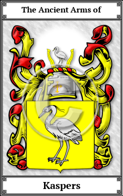 Kaspers Family Crest Download (JPG)  Book Plated - 150 DPI