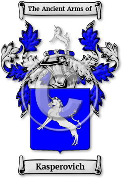 Kasperovich Family Crest Download (jpg) Legacy Series - 150 DPI