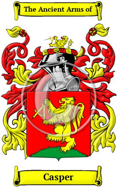 Casper Family Crest Download (JPG) Heritage Series - 600 DPI