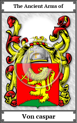 Von caspar Family Crest Download (JPG)  Book Plated - 150 DPI