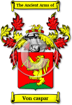 Von caspar Family Crest Download (jpg) Legacy Series - 150 DPI