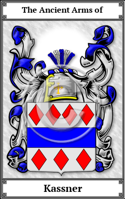 Kassner Family Crest Download (JPG) Book Plated - 600 DPI