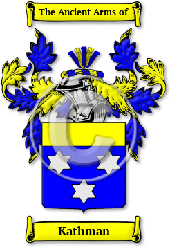 Kathman Family Crest Download (jpg) Legacy Series - 150 DPI