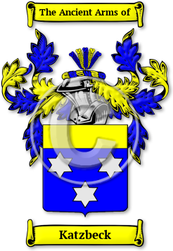 Katzbeck Family Crest Download (jpg) Legacy Series - 150 DPI